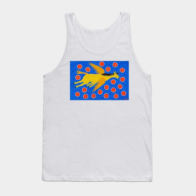 Maria Prymachenko, The Humpbacked Horse Flew around the World, Ukrainian Artist Tank Top by ZiggyPrint